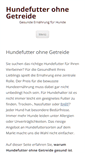 Mobile Screenshot of hundefutter-ohne-getreide.org